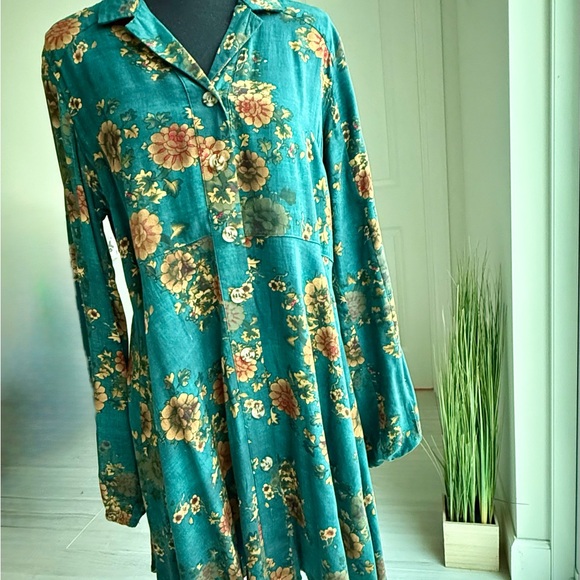 Natural Life Ansley Woven Tunic Shirt Dress - Picture 5 of 9